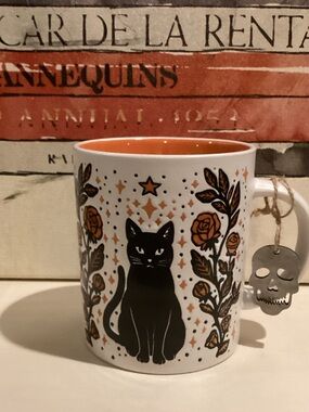 NWT Prima Design Black Cat Halloween Mug 🐈‍⬛